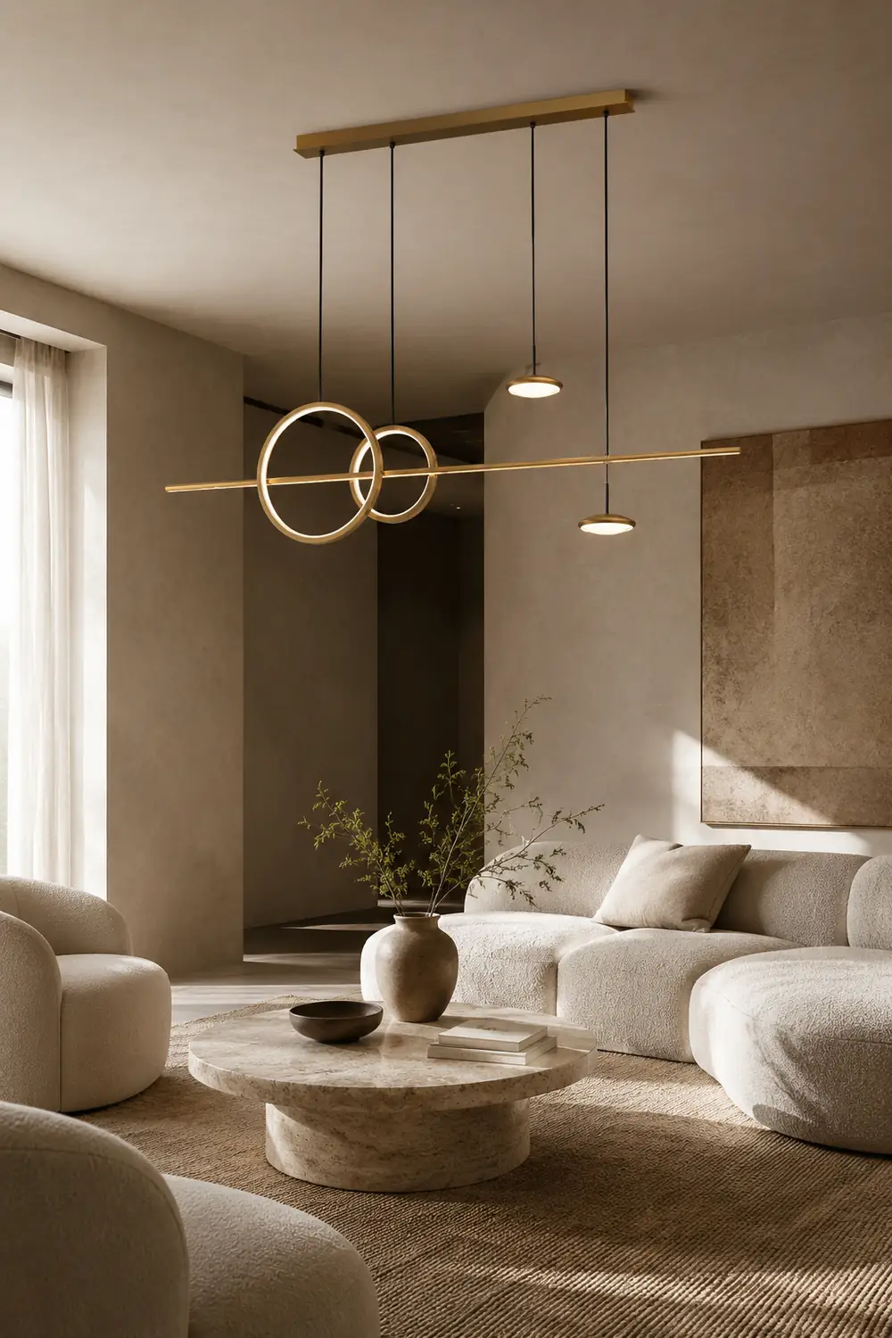 Modern Geometric Shape Chandelier - Lumpaz