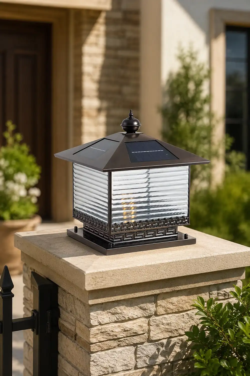 Liora Solar Pagoda Outdoor Light - Lumpaz