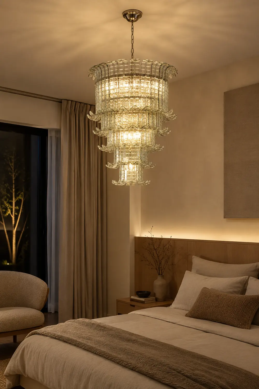 Cascade Murano Chandelier - Lumpaz