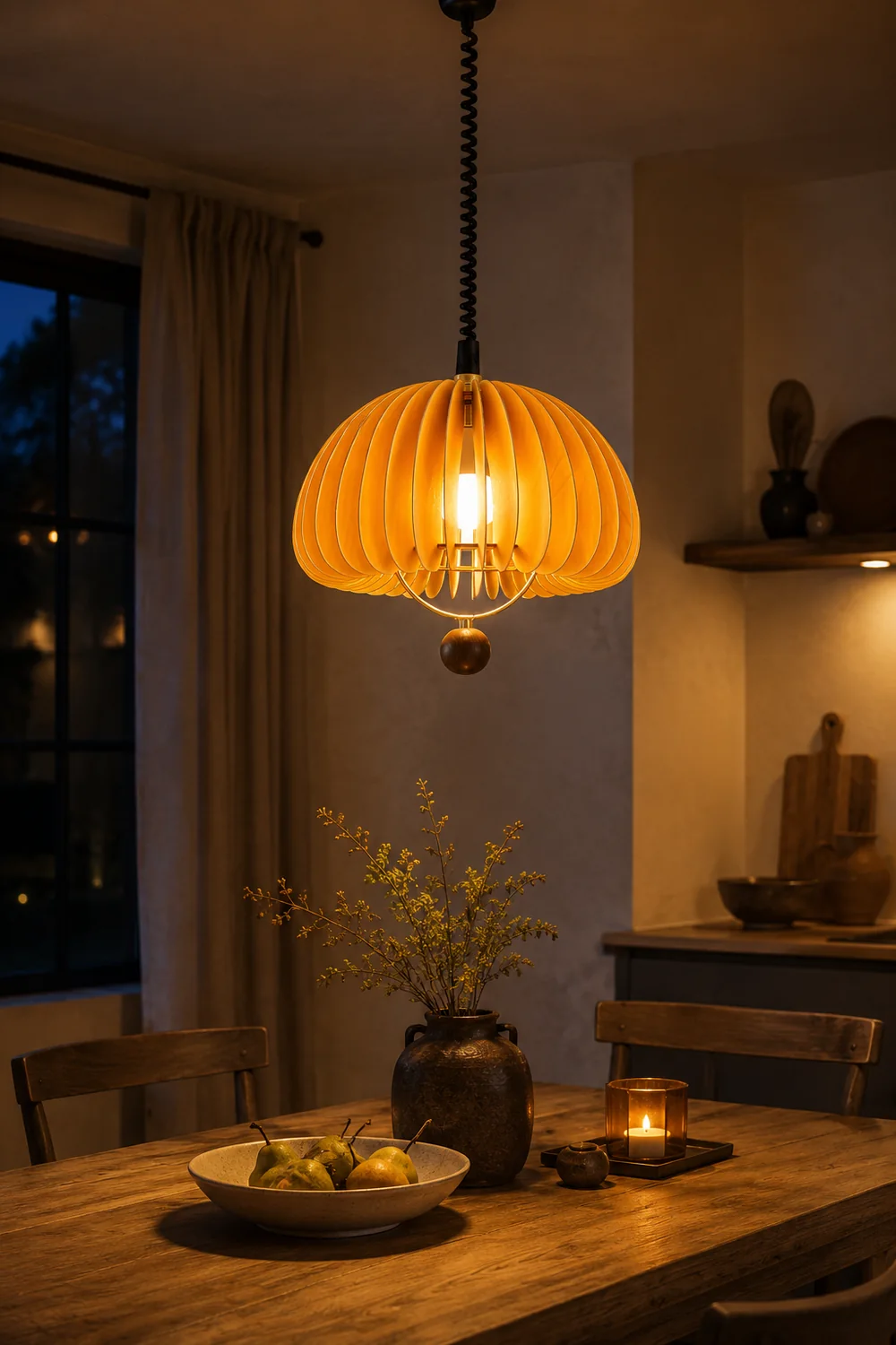 Pumpkin Adjustable Pendant Light - Lumpaz