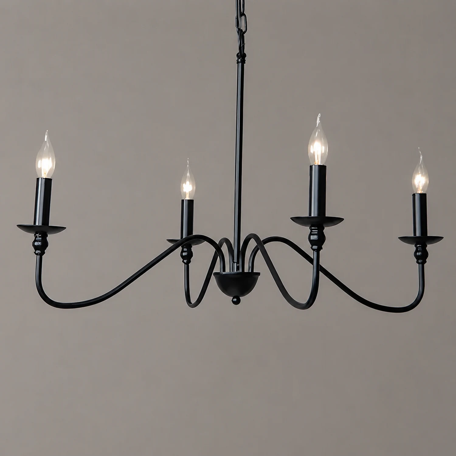 Timeless Gold Candle Chandelier - Lumpaz
