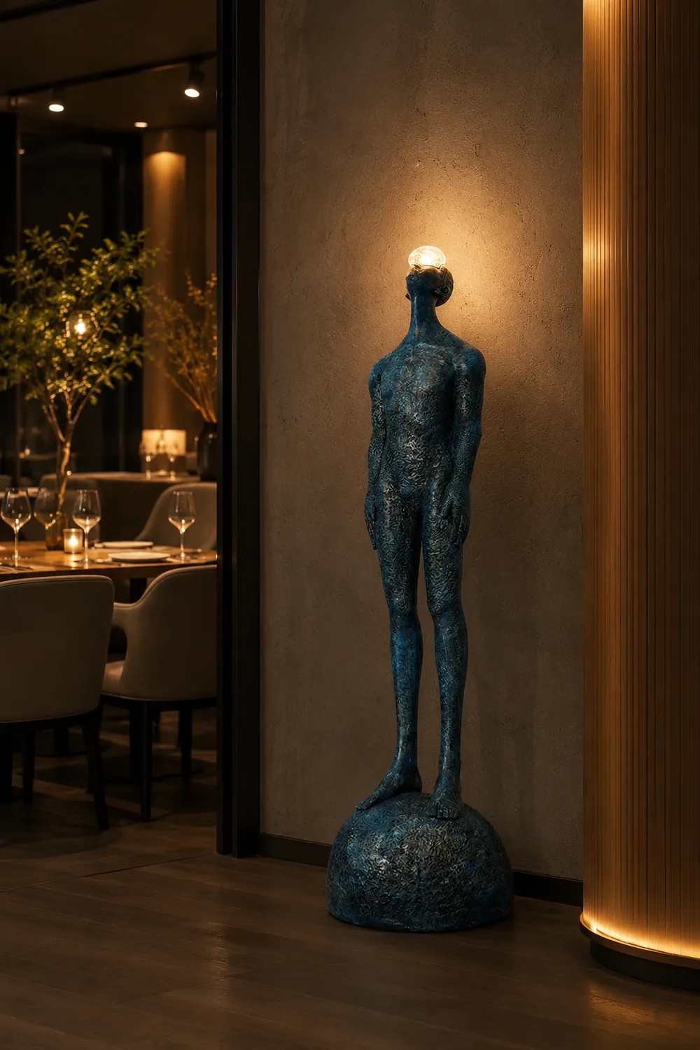 Atlas Guardian Sculpture Floor Ornaments - Lumpaz