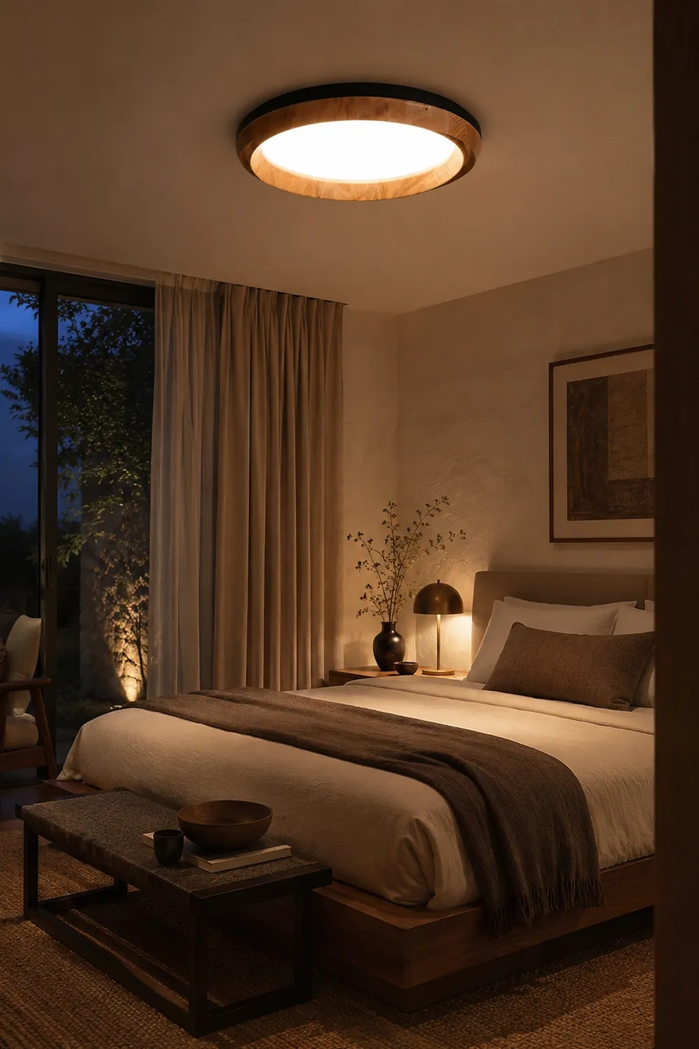 Ripple Wood Ceiling Light - Lumpaz