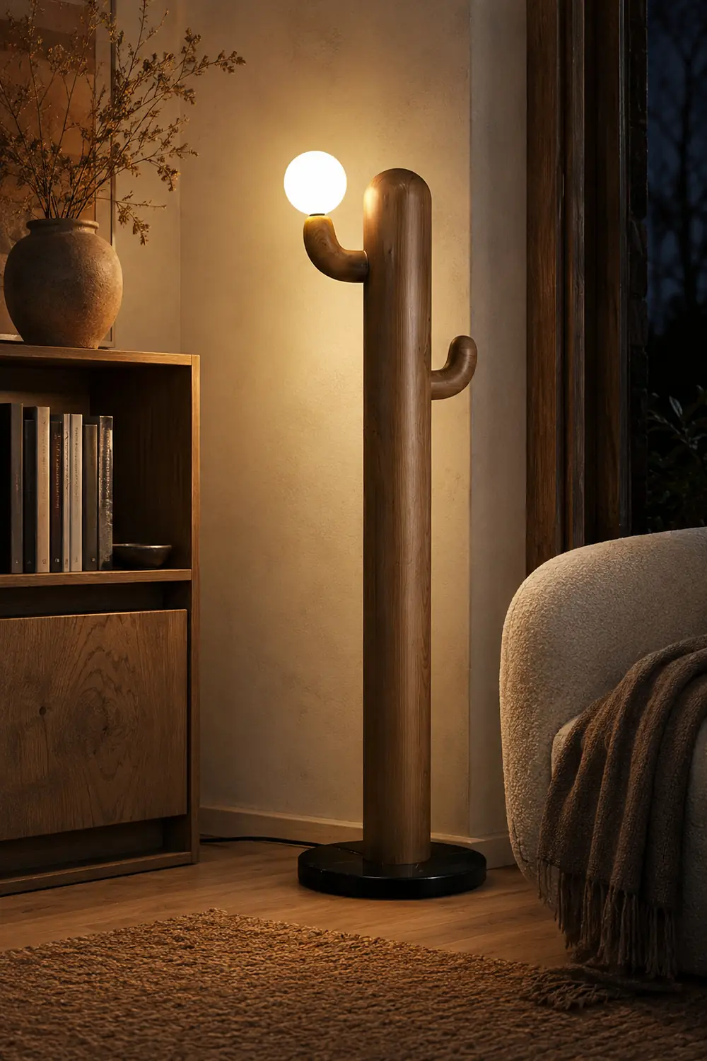 Cactus Wood Floor Lamp - Lumpaz