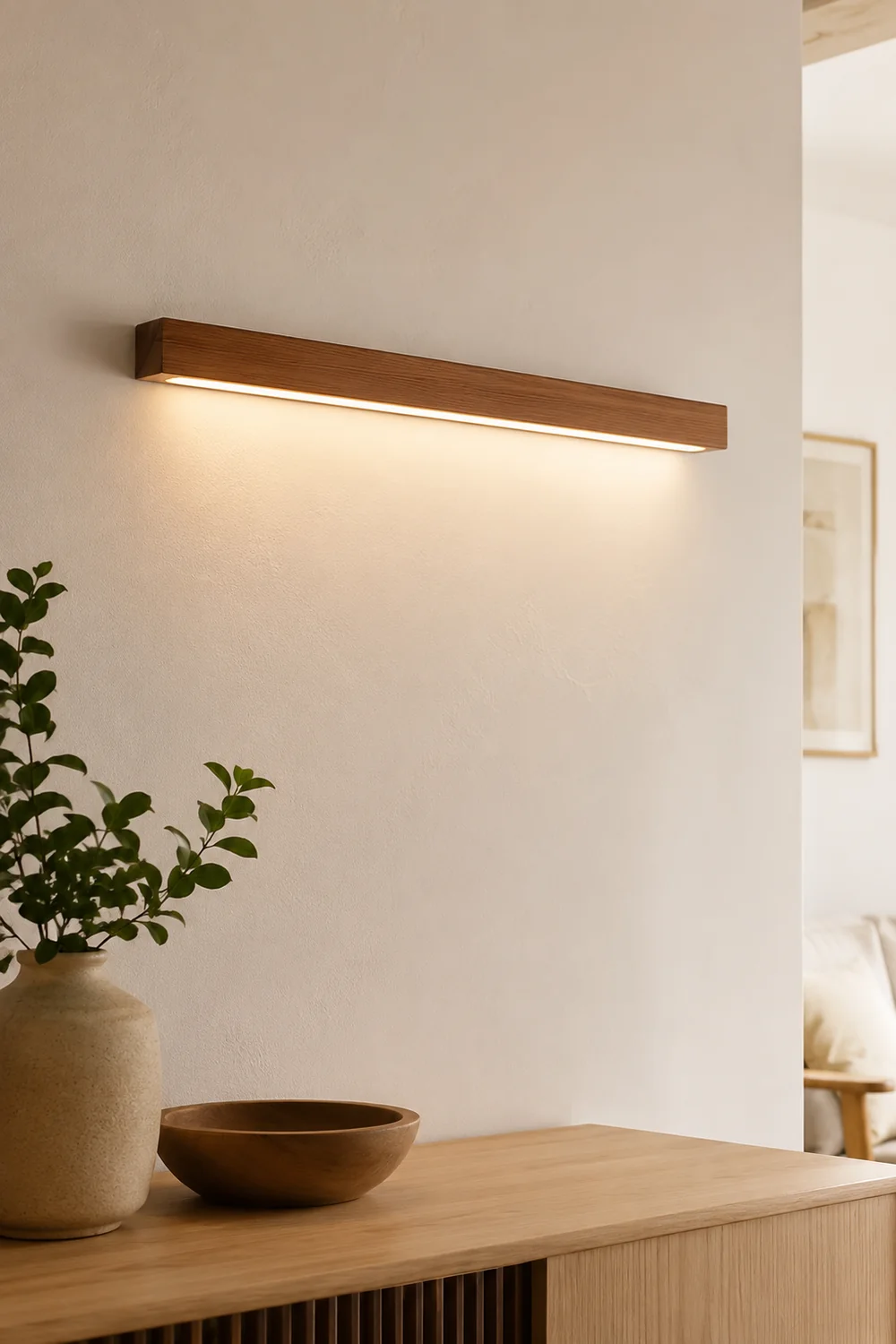 Arlo Linear Wood Wall Light - Lumpaz