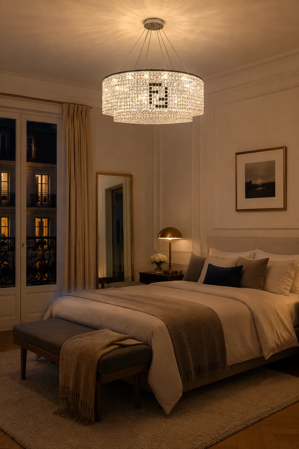 Liliana Round Crystal Chandelier - Lumpaz