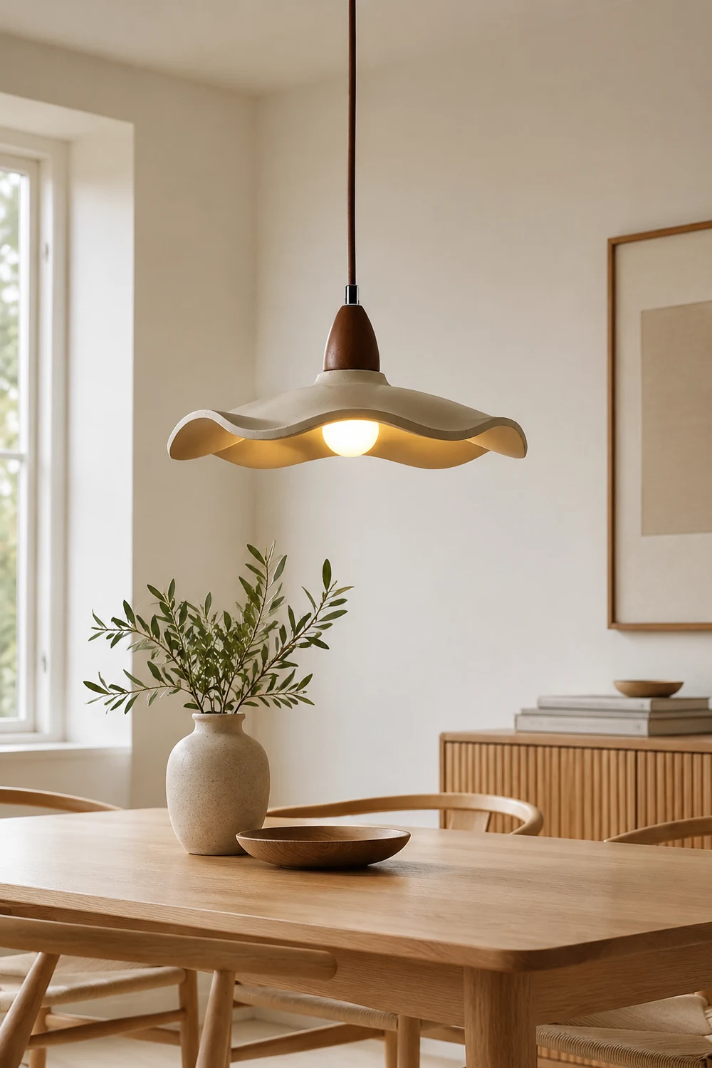 Cement Wave Pendant Light - Lumpaz