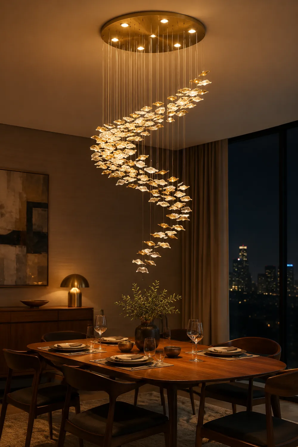 Whispering Kerchiefs Chandelier - Lumpaz