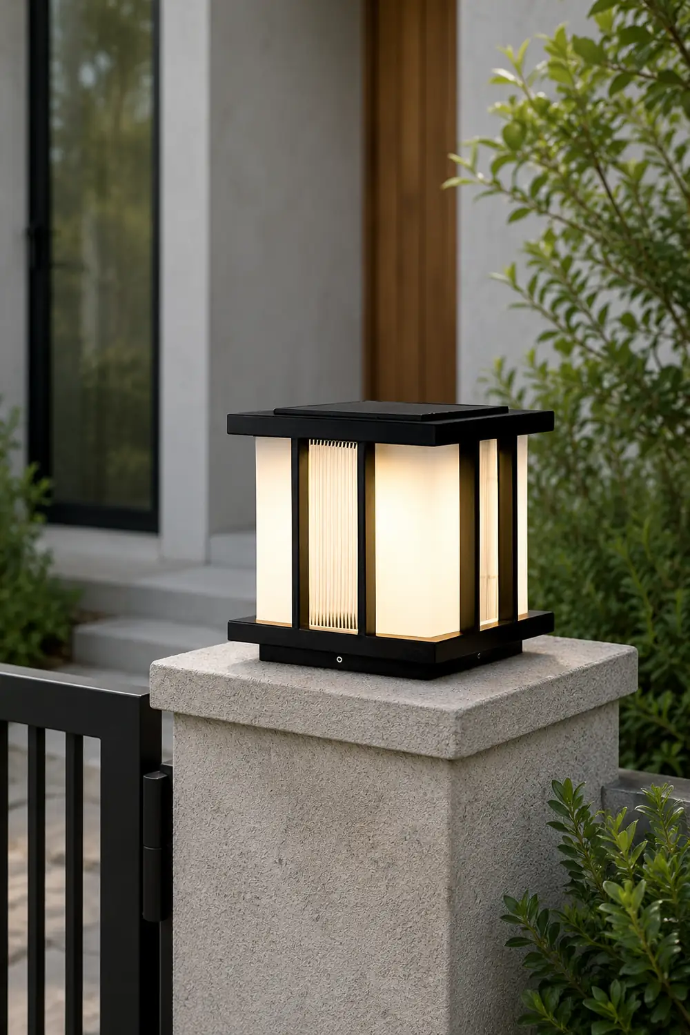 Modern Cube Solar Outdoor Light - Lumpaz