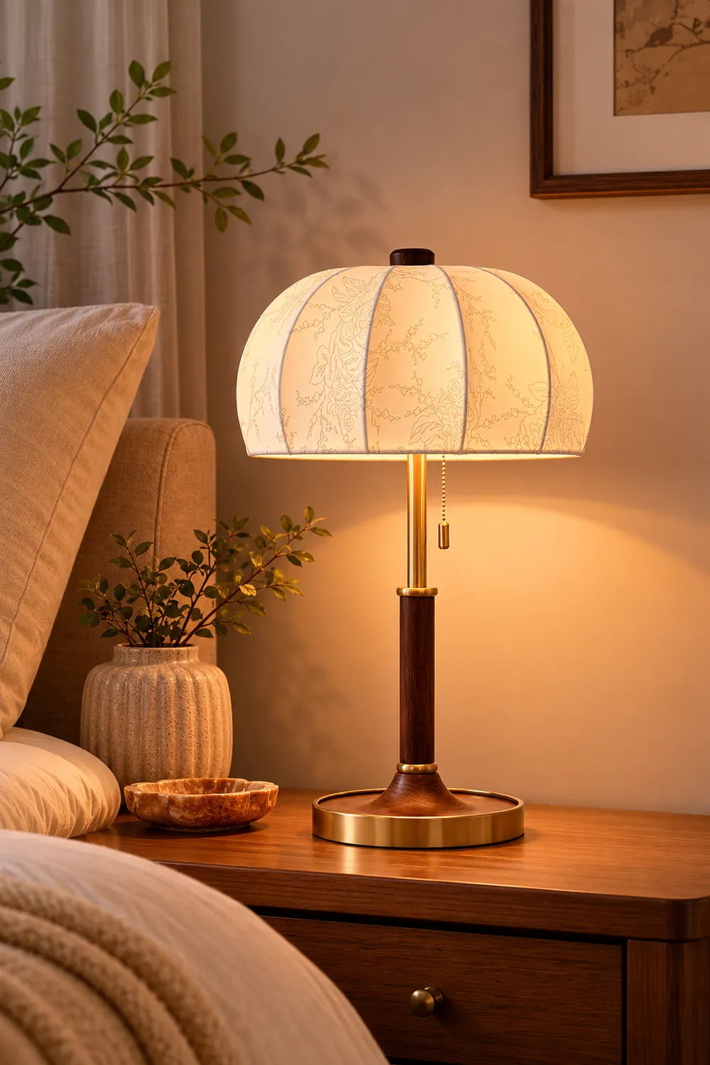 Orchid Fabric Table Lamp - Lumpaz