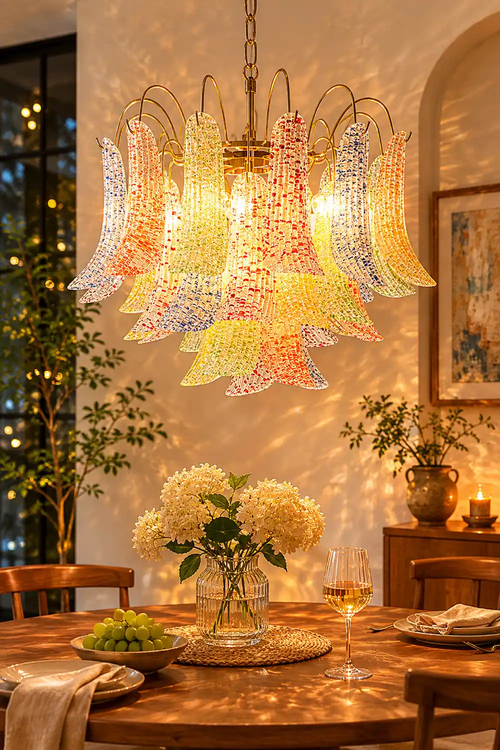 Venini Colorful Murano Glass Chandelier - Lumpaz