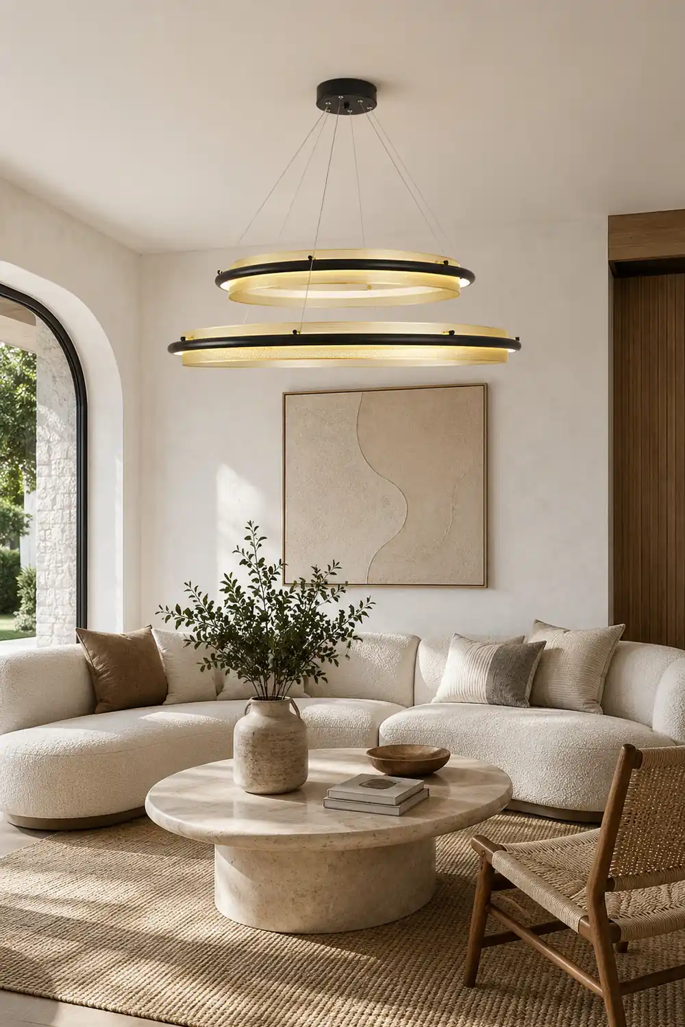 Acrylic LED Round Chandelier - Lumpaz