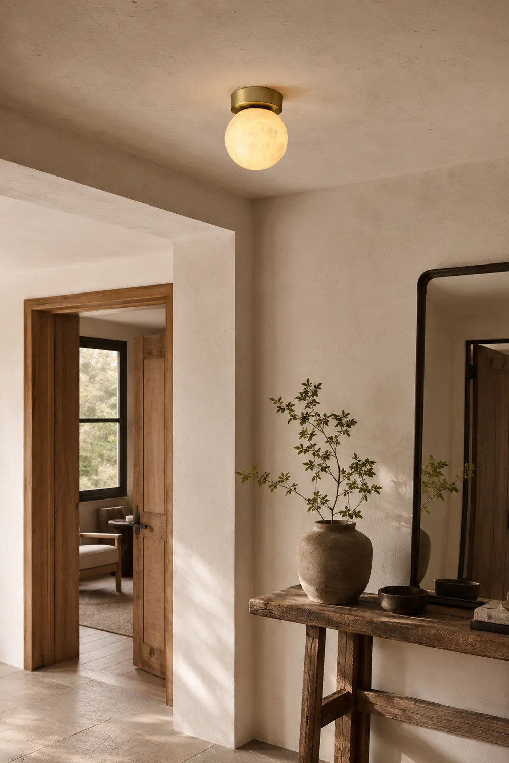 Moon Alabaster Ceiling Light - Lumpaz