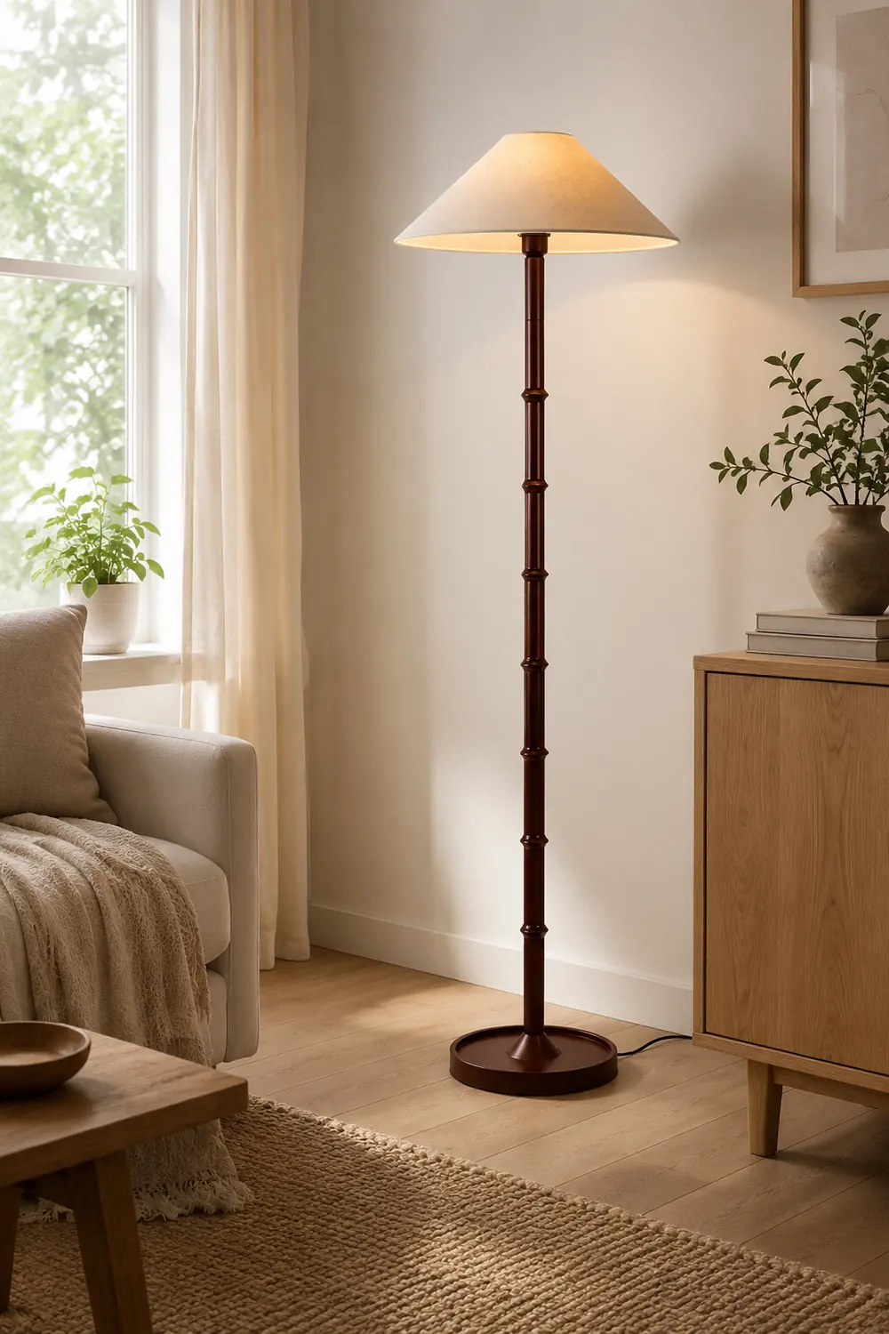 Bamboo Knot Floor Lamp - Lumpaz