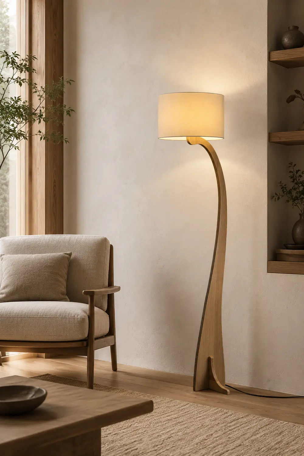 Bow Curve Floor Lamp - Lumpaz