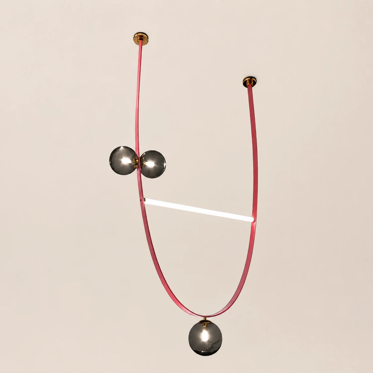 Belt Leather Ball Chandelier - Lumpaz