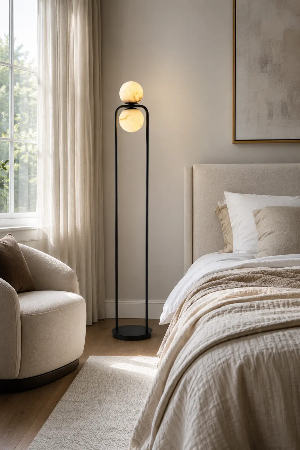 Alabaster Tribeca Floor Lamp - Lumpaz