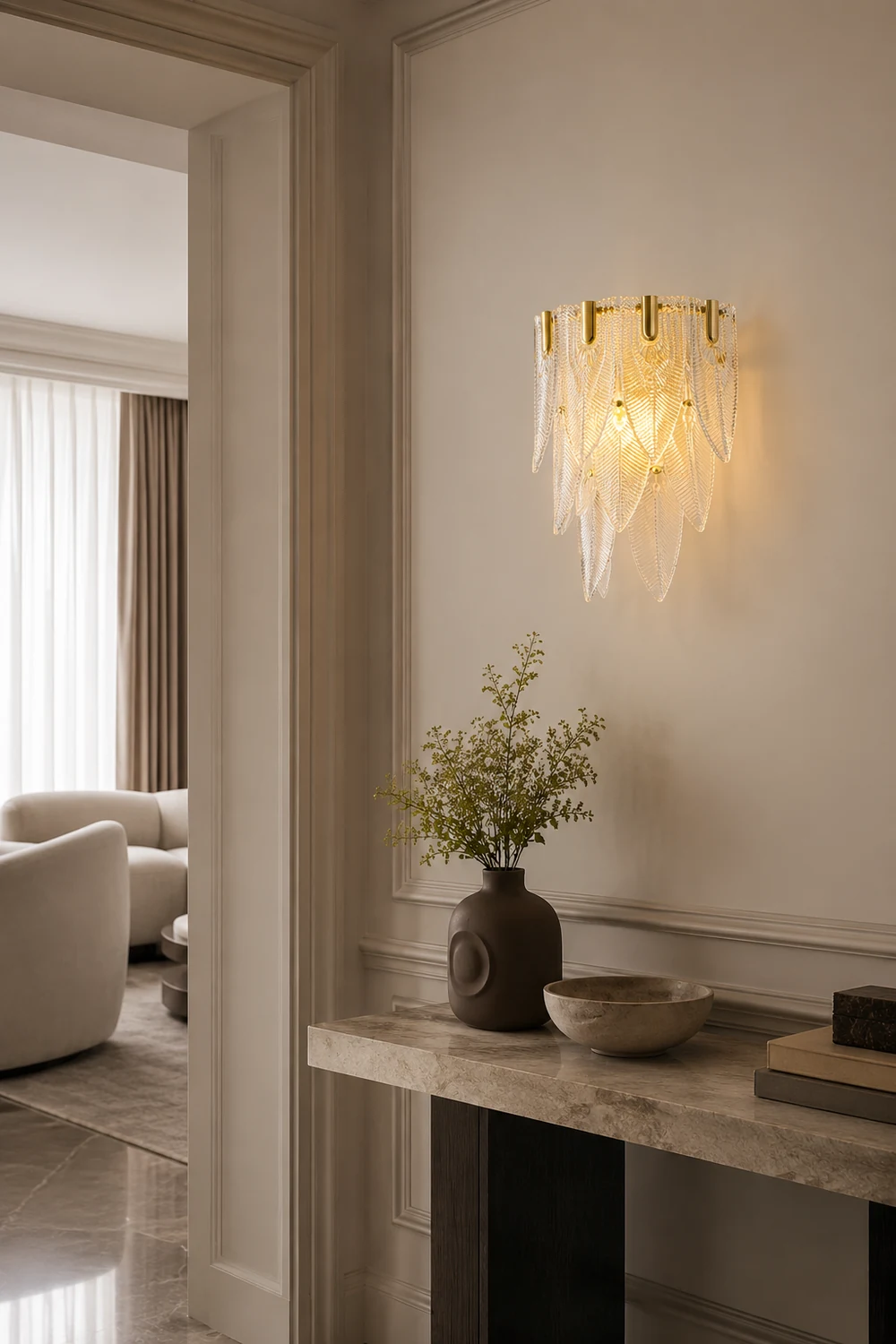 Giulia Brass Wall Lamp - Lumpaz