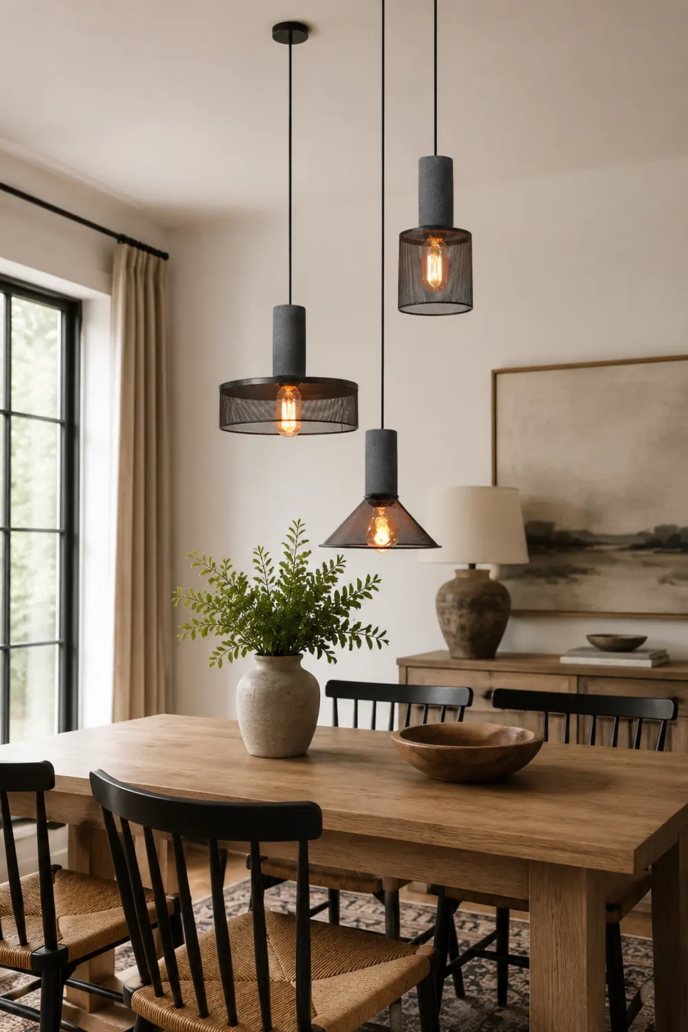 Cement Mesh Pendant Light - Lumpaz