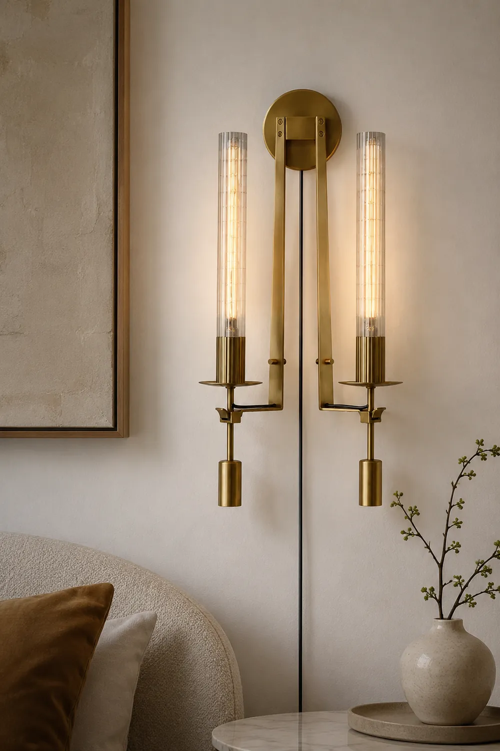 French Classicism Plug-in Wall Lamp - Lumpaz