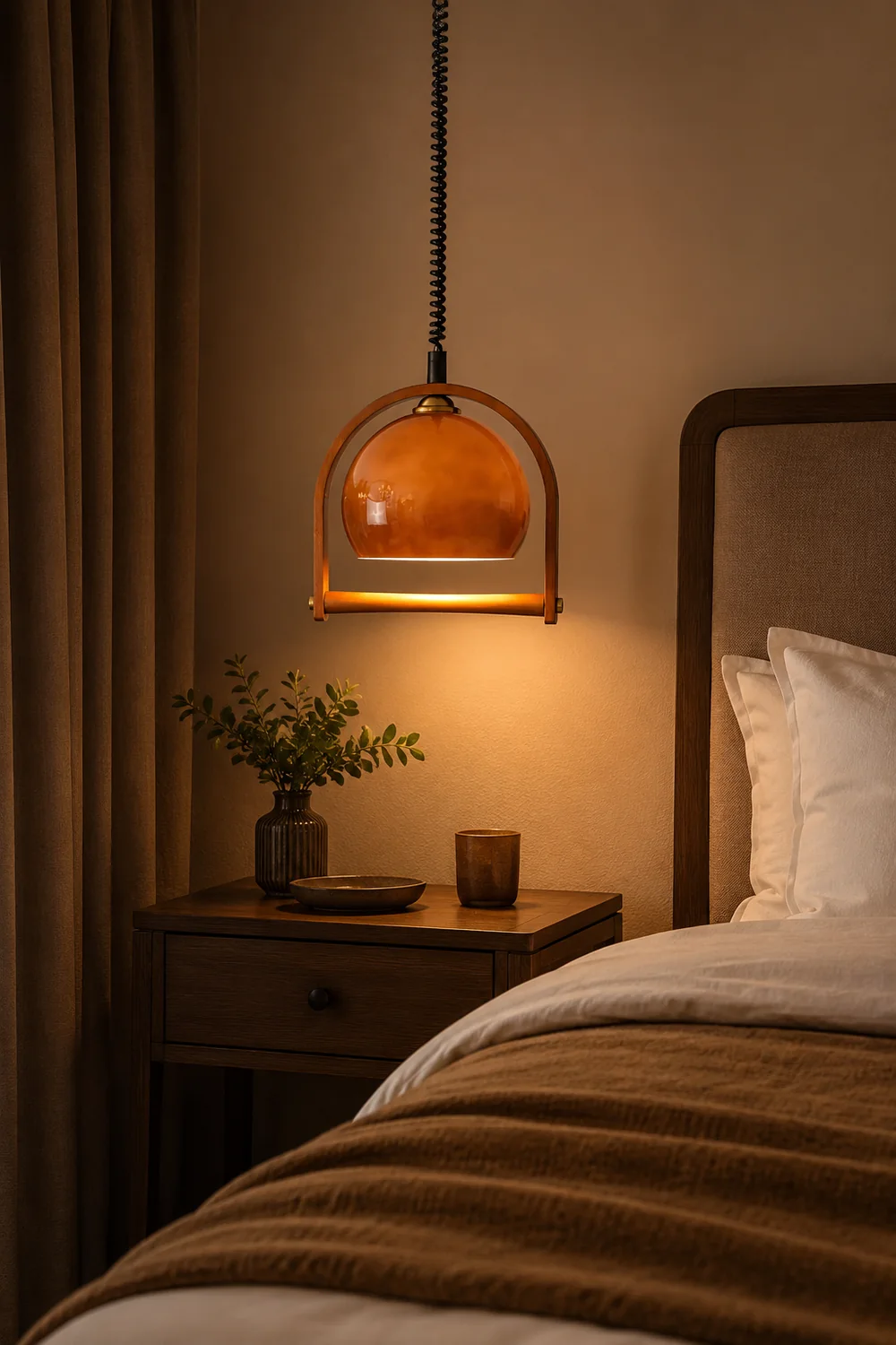 Pallade Coffee Pendant Lamp - Lumpaz