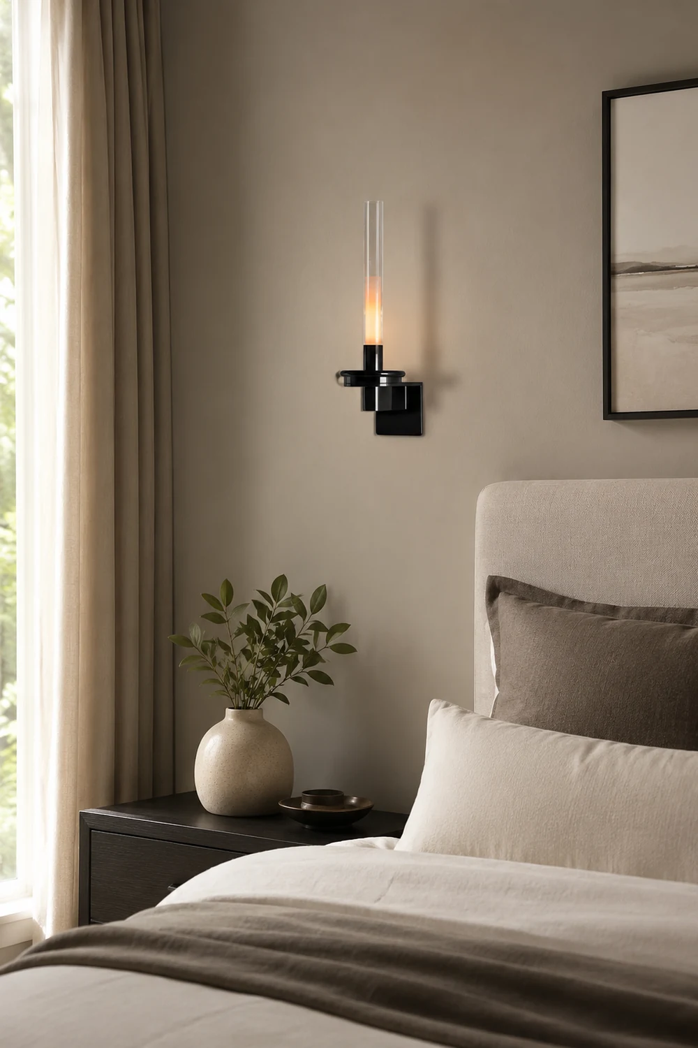 Column Torch Wall Sconce - Lumpaz