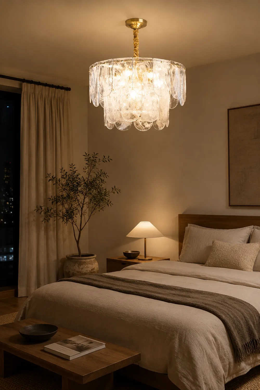 Nason Brass Chandelier - Lumpaz