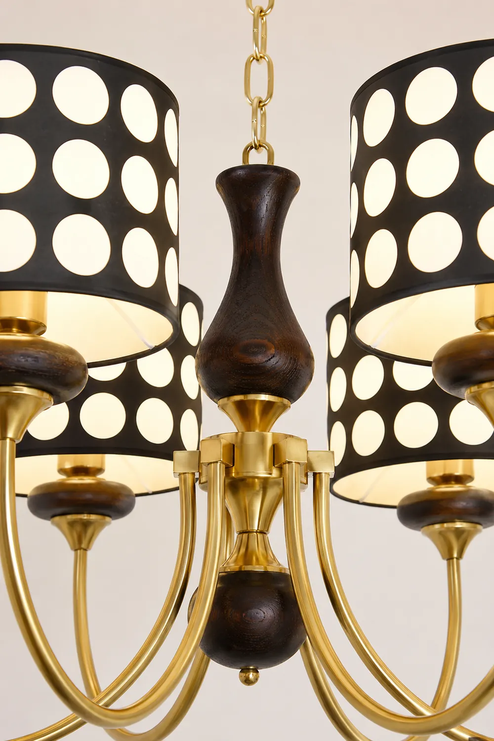 Black Polka Dots Chandelier - Lumpaz