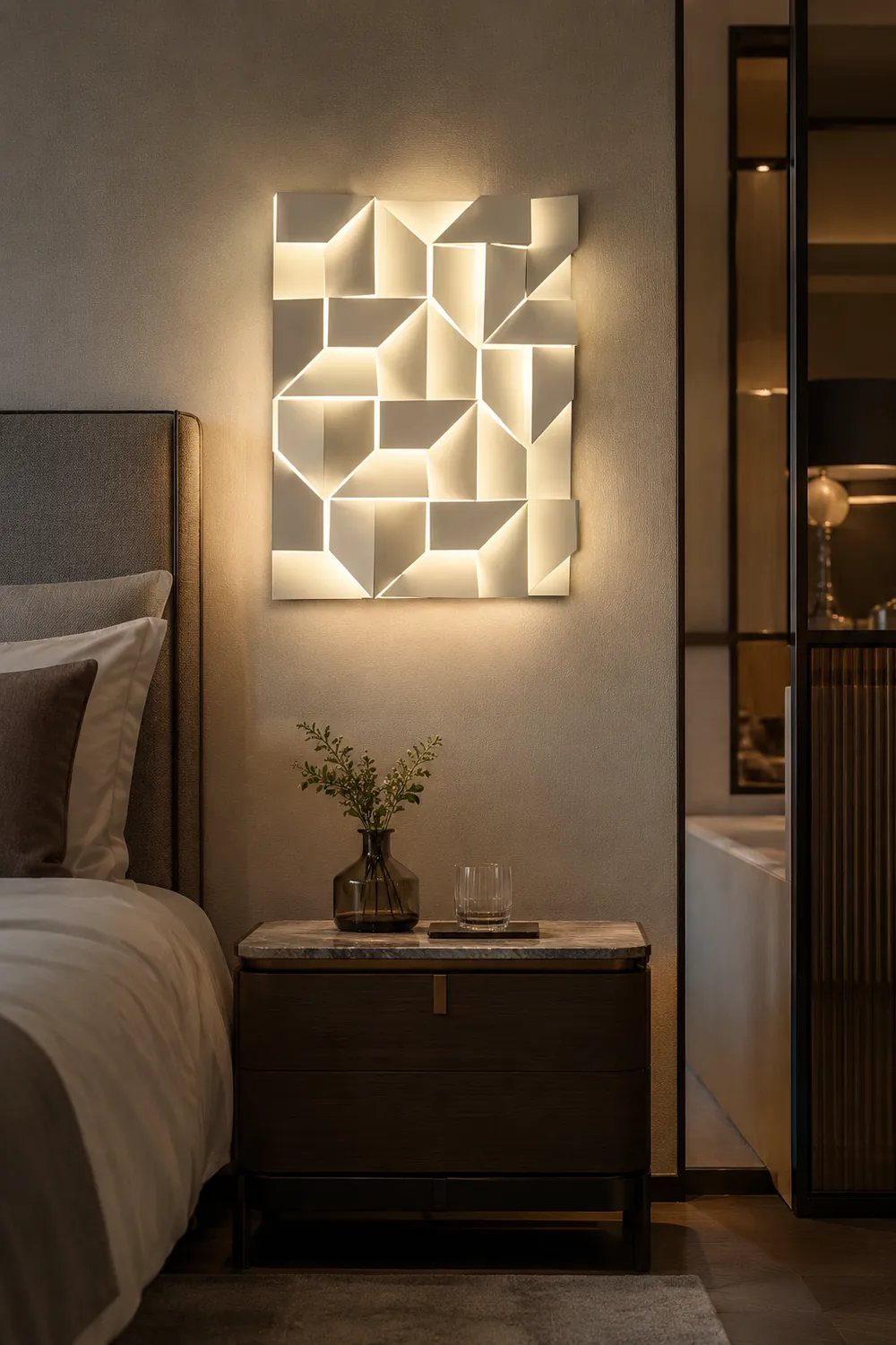 Shadows Built-in Battery Wall Lamp - Lumpaz