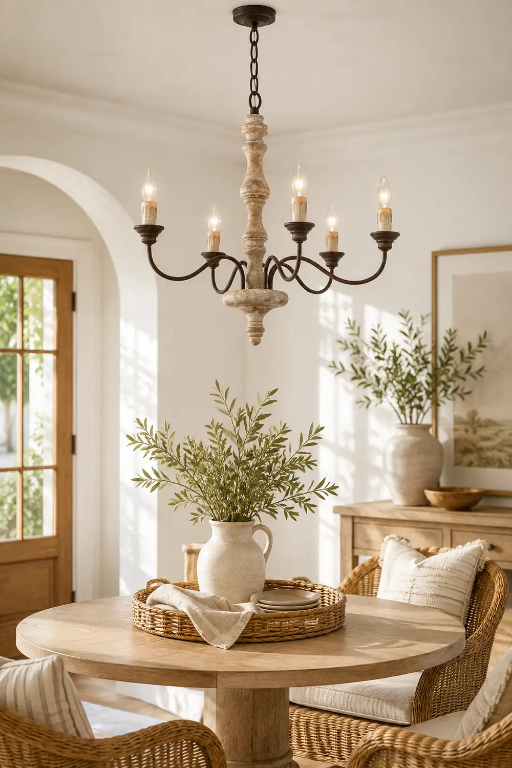 Candlestick Farmhouse chandelier - Lumpaz