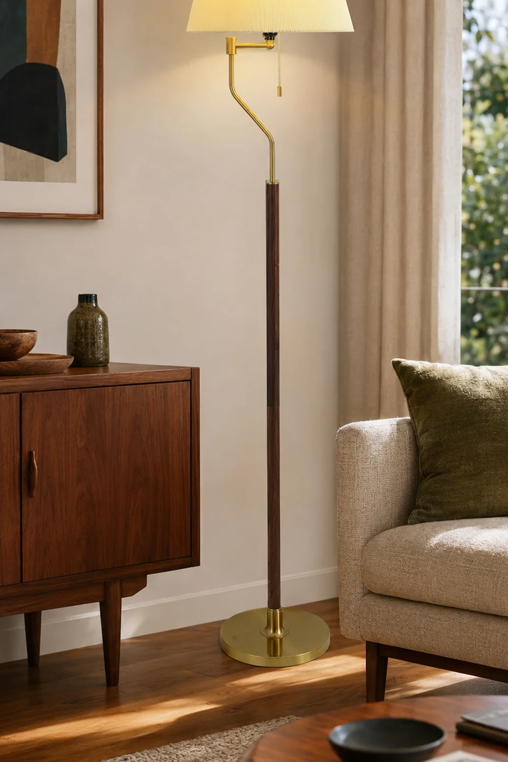 Walnut Whisper Floor Lamp - Lumpaz
