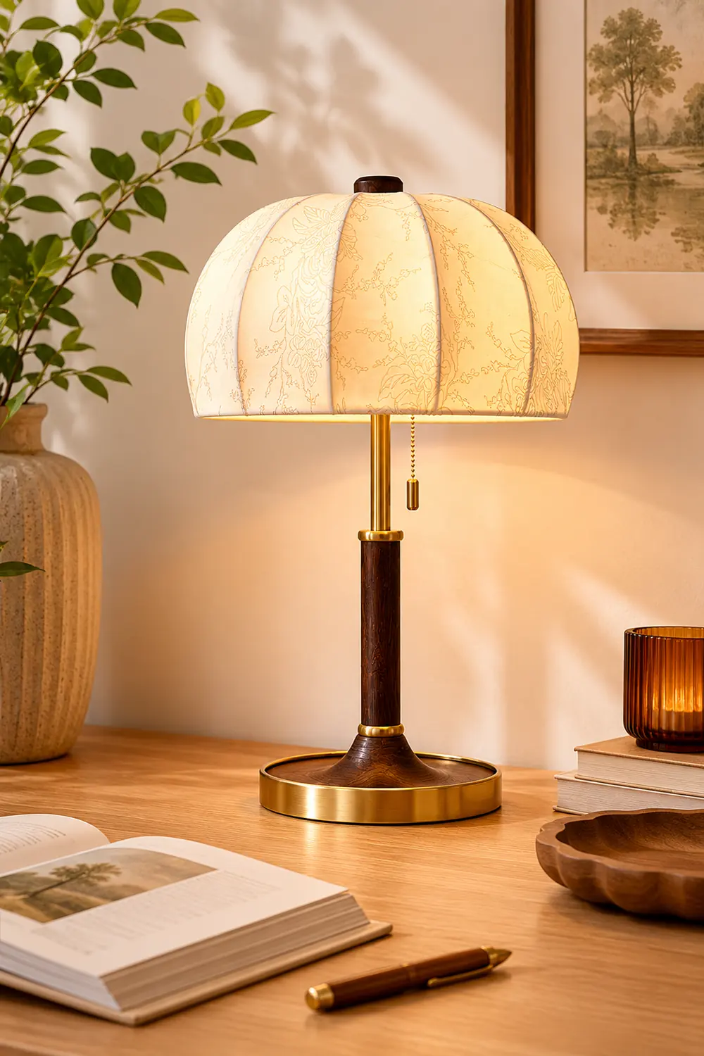 Orchid Fabric Table Lamp - Lumpaz