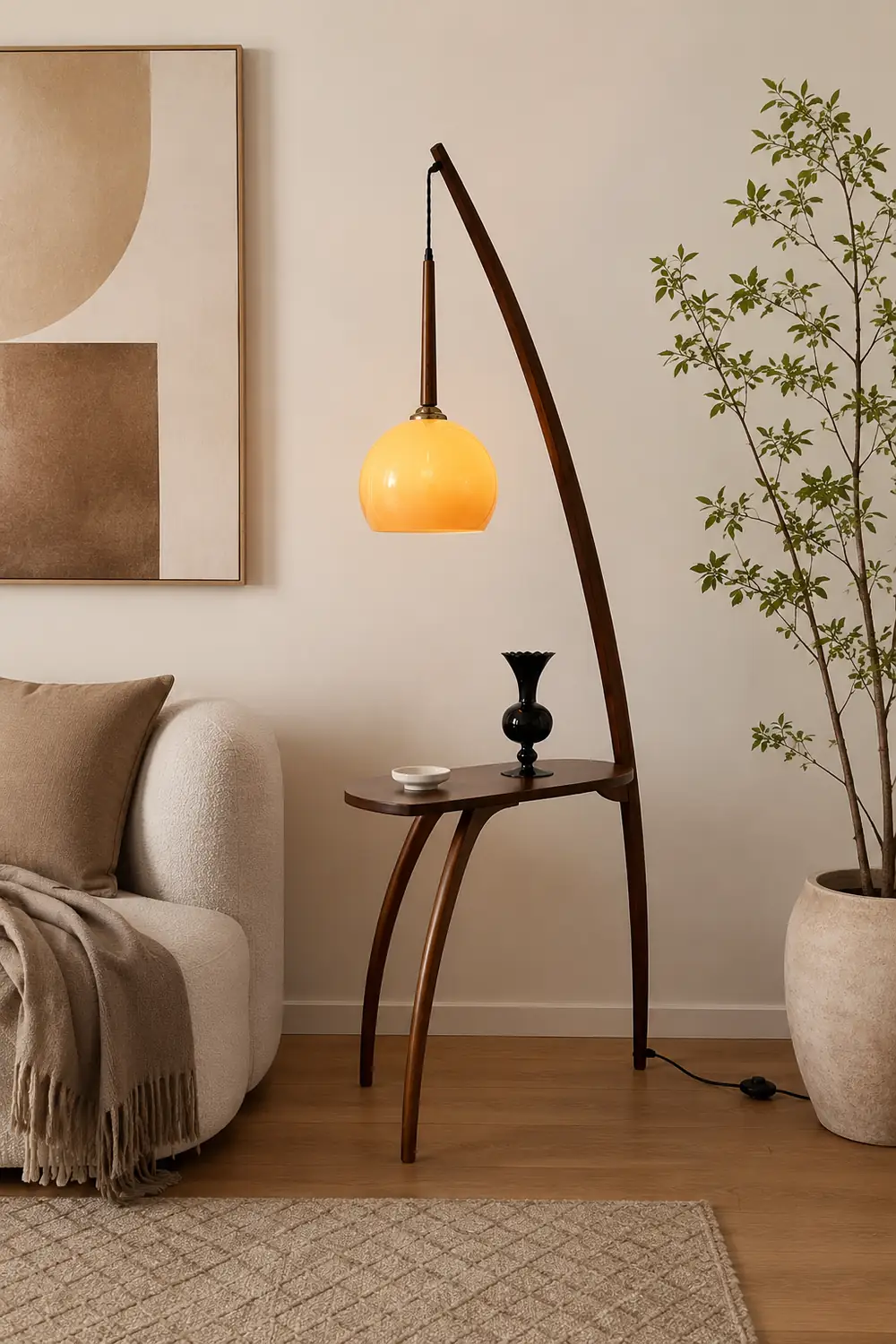 Arc Sphere Floor Lamp - Lumpaz