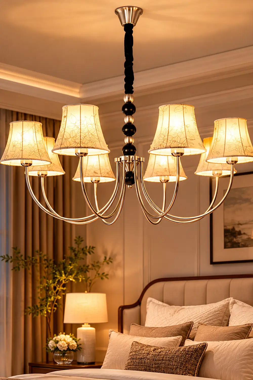 Orchid Fabric Chandelier - Lumpaz