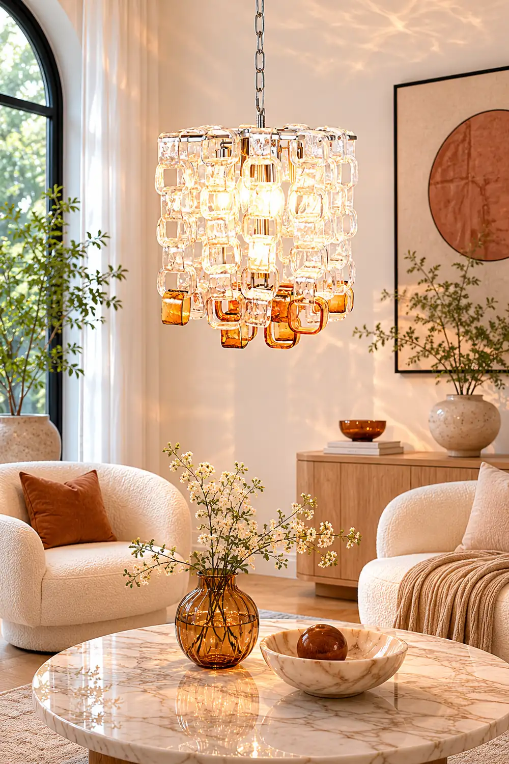 Murano Poliarte Interlocking Chandelier - Lumpaz