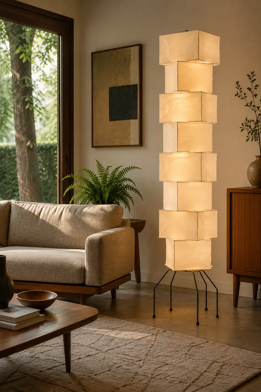 Lana Stacked Floor Lamp - Lumpaz
