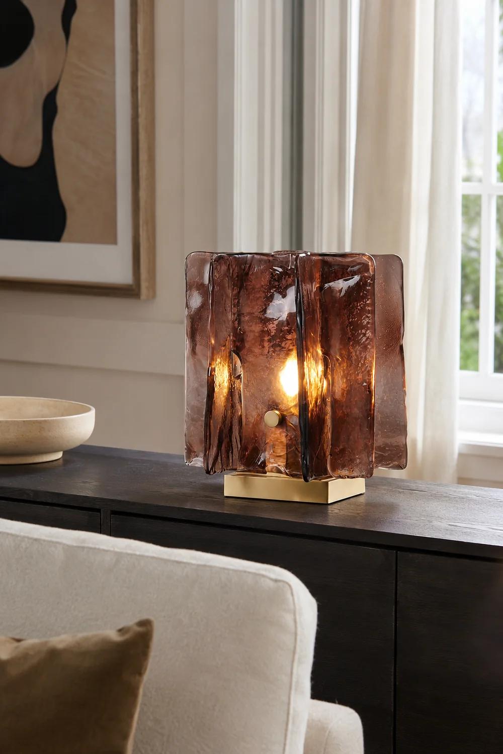 Amber Building Block Table Lamp - Lumpaz
