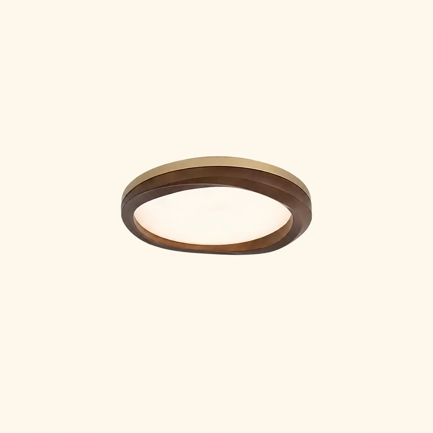 Timber Round Wood Ceiling Lamp - Lumpaz