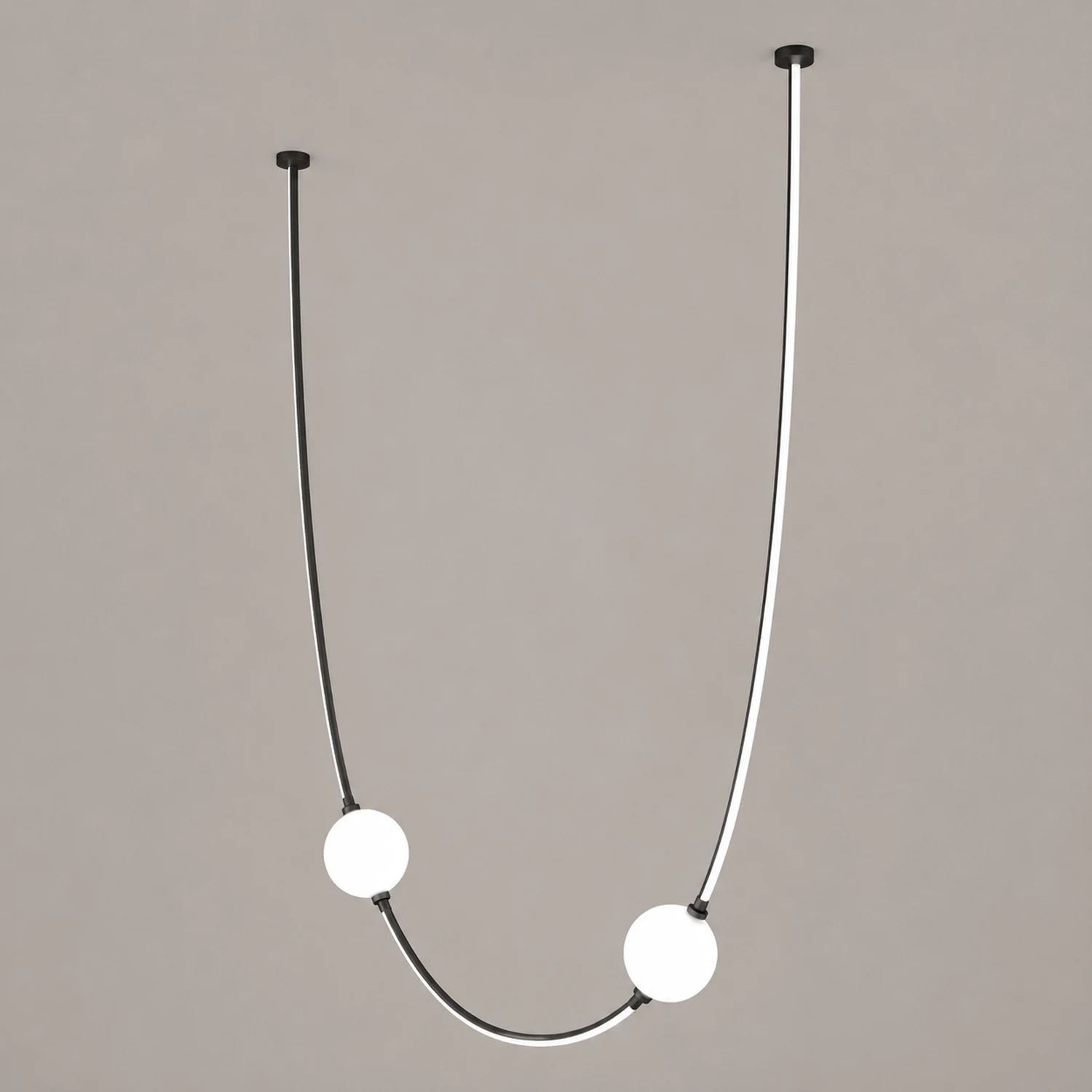 Linea Curva Chandelier - Lumpaz