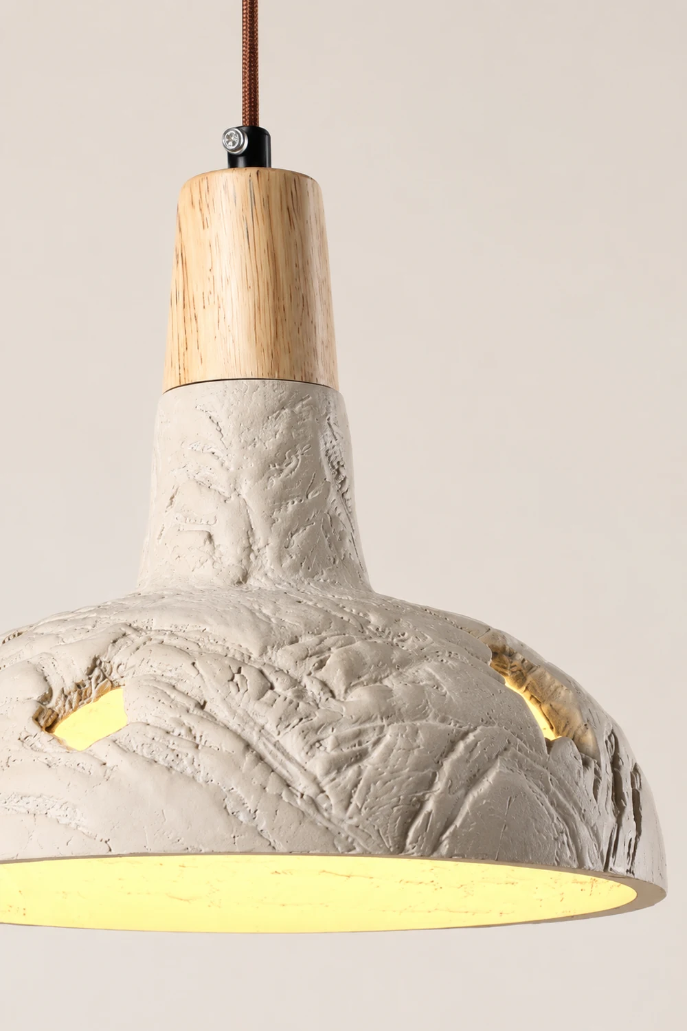Cement Carve Pendant Lamp - Lumpaz