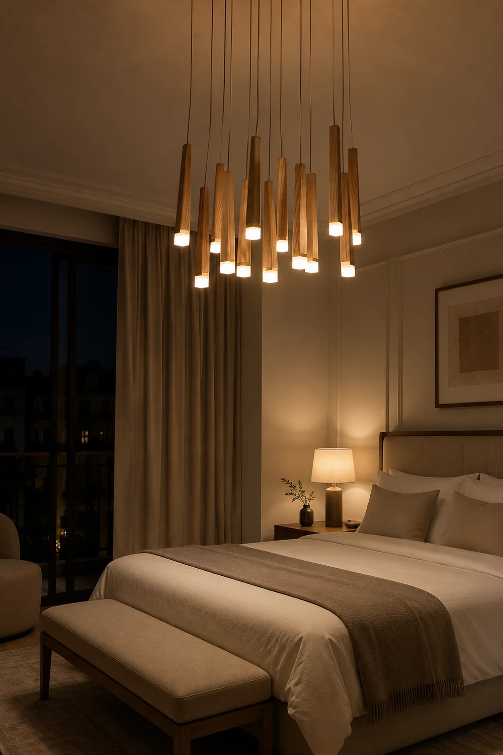 Firewood Stick Chandelier - Lumpaz