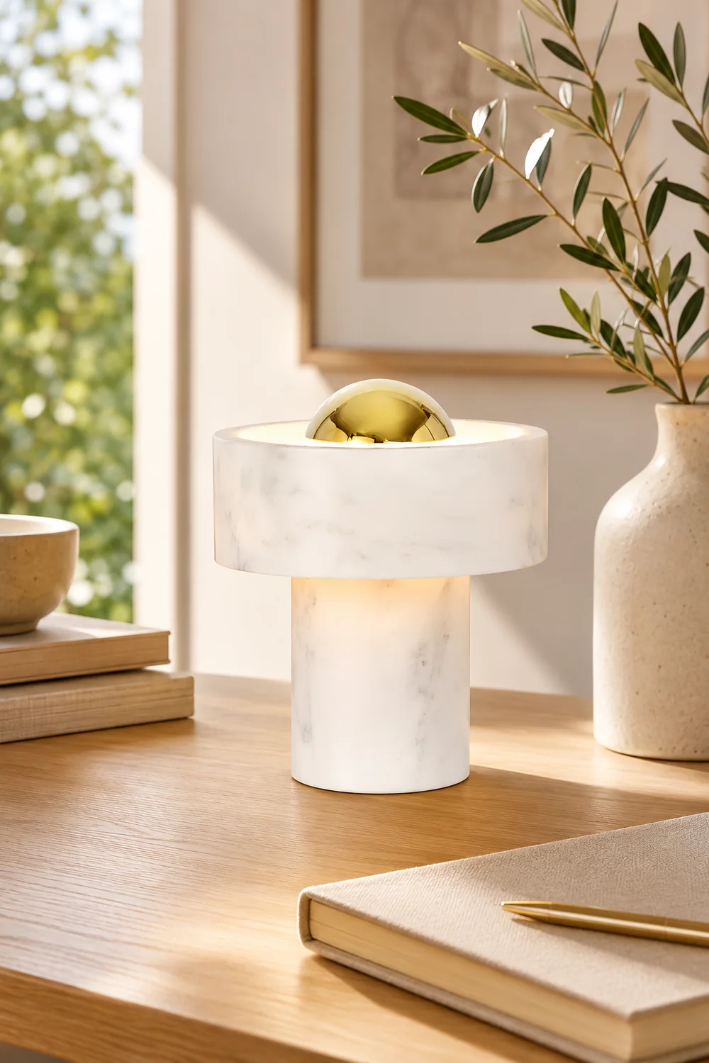 Marble Aura Table Lamp - Lumpaz