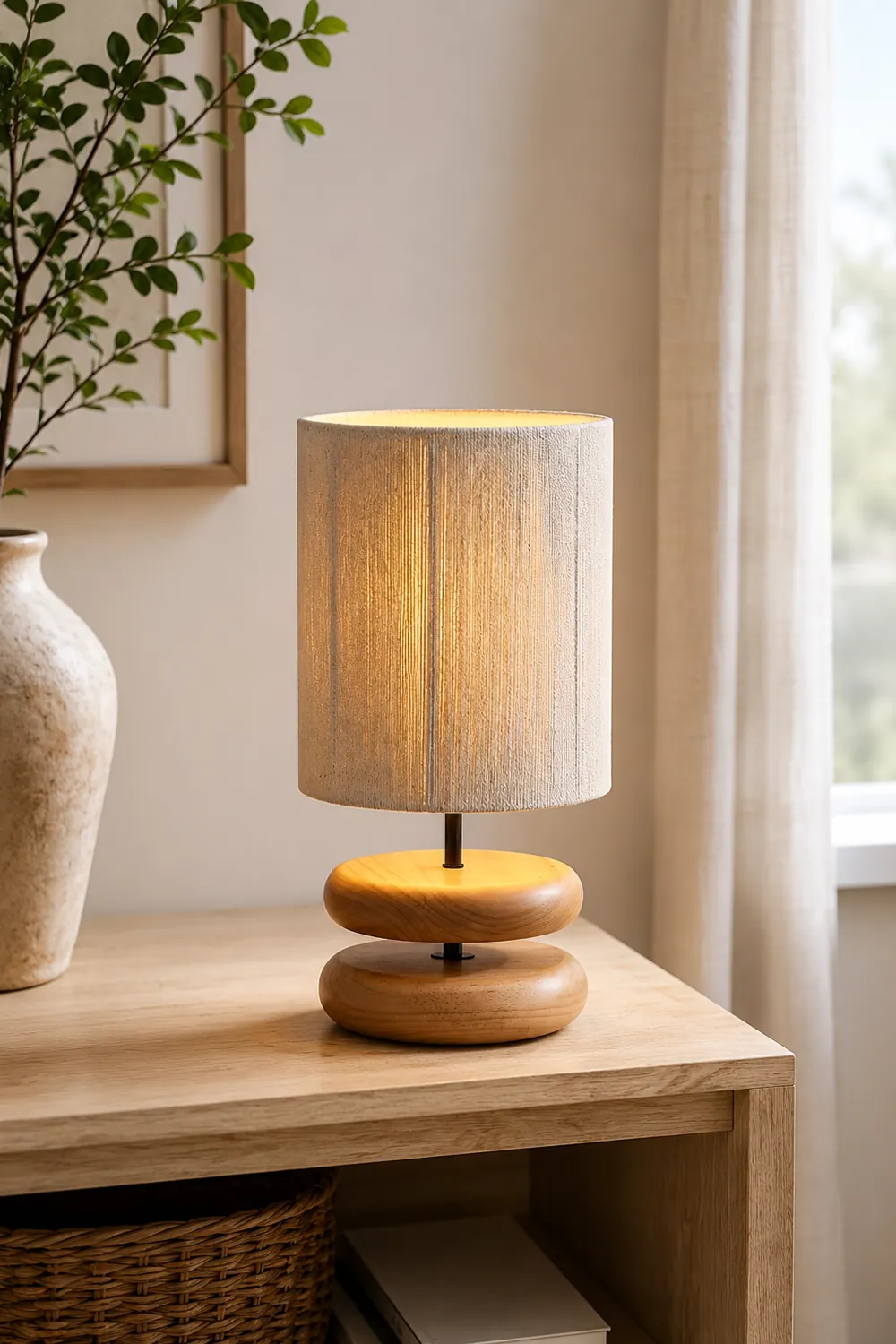 Nora Wood Table Lamp - Lumpaz