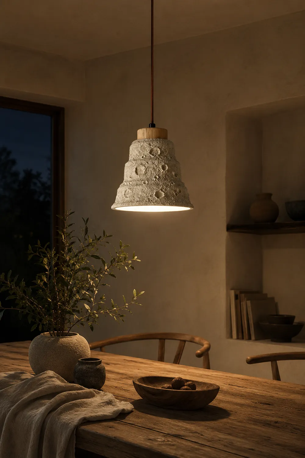 Stone Bell Pendant Light - Lumpaz