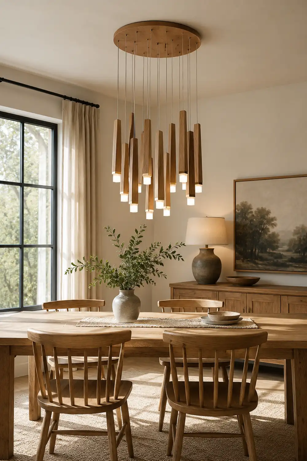 Firewood Stick Chandelier - Lumpaz