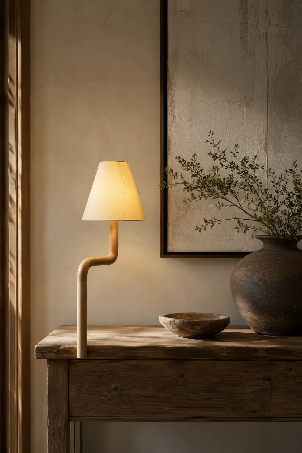 Bend Wood Table Lamp - Lumpaz