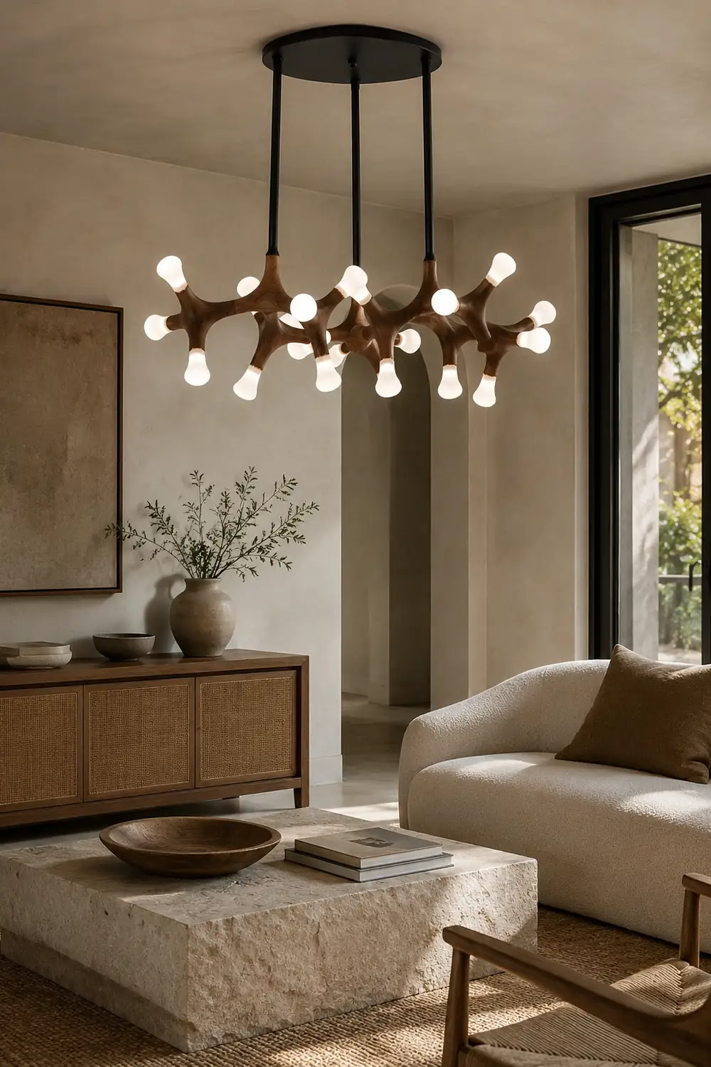 Flower Bone Chandelier - Lumpaz