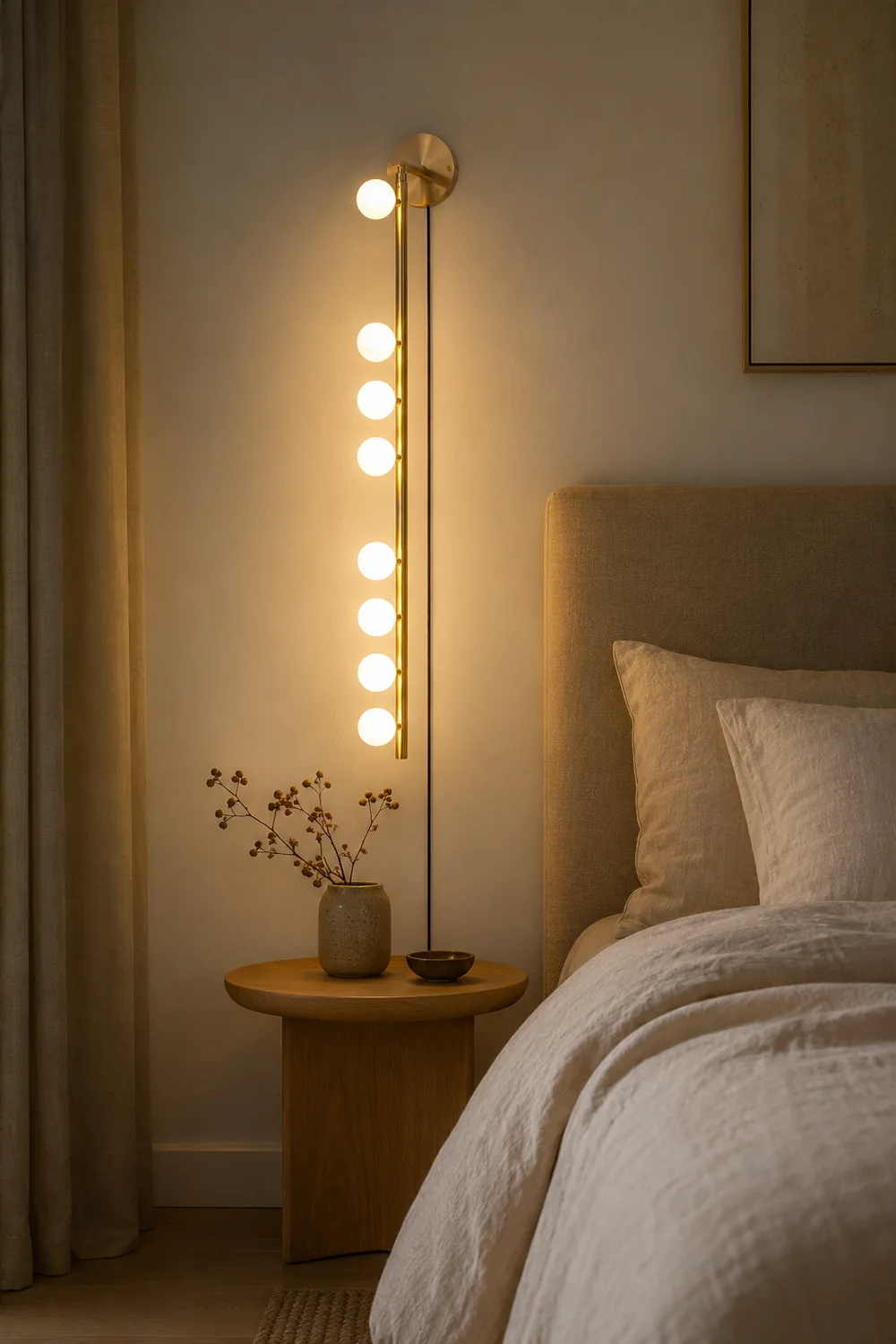 Brass Glass Tube Plug-in Wall Lamp - Lumpaz