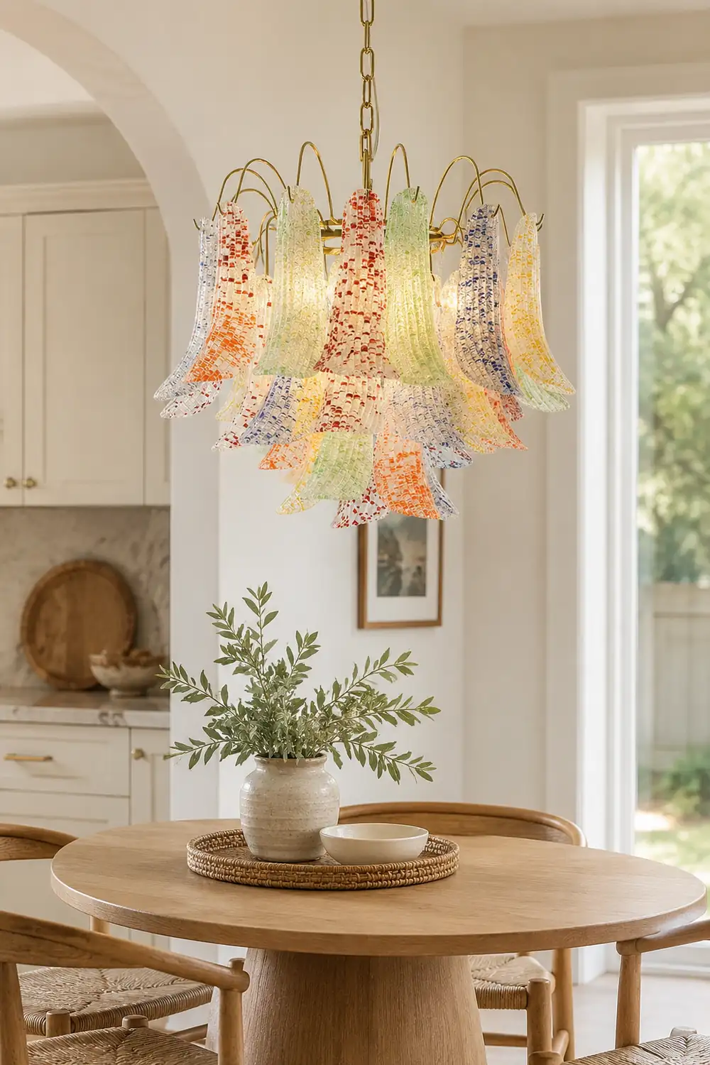Venini Colorful Murano Glass Chandelier - Lumpaz