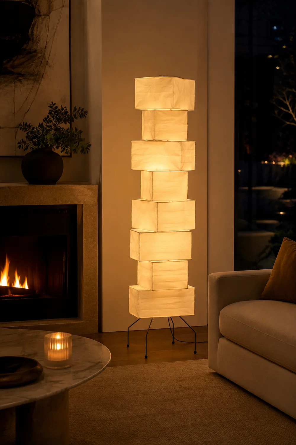 Lana Stacked Floor Lamp - Lumpaz